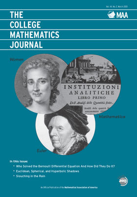 College Mathematics Journal March 2013