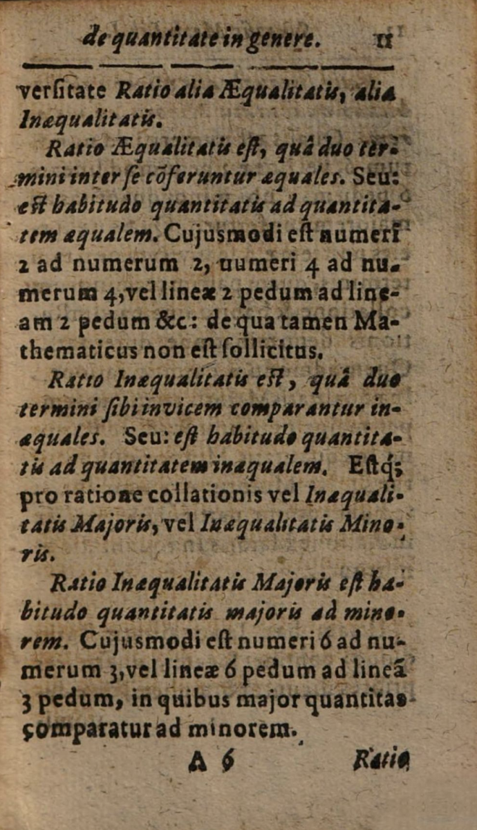 Page 11 from Christoph Nottnagel's 1657 Synopsis Mathematica.