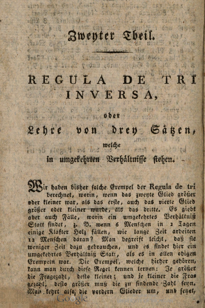 Page 126 of 1817 printing of Johann Hemeling's Kleines Rechenbuch.