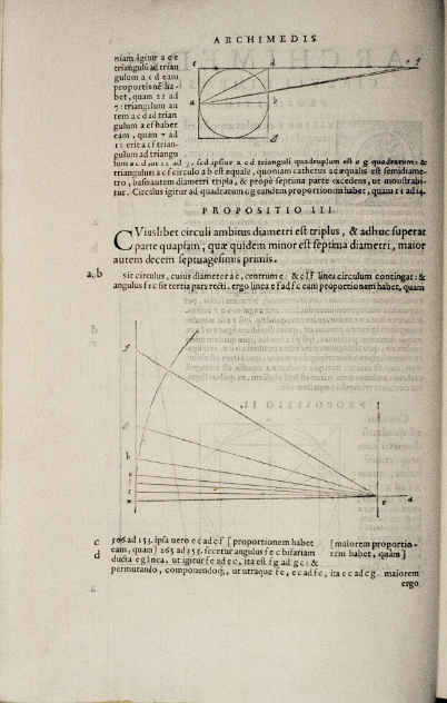 Folio 001v from Archimedis opera non nulla (The Complete Archimedes, 1558).