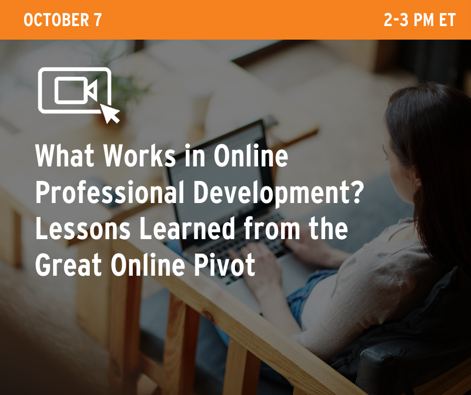 What works in online professional development?
