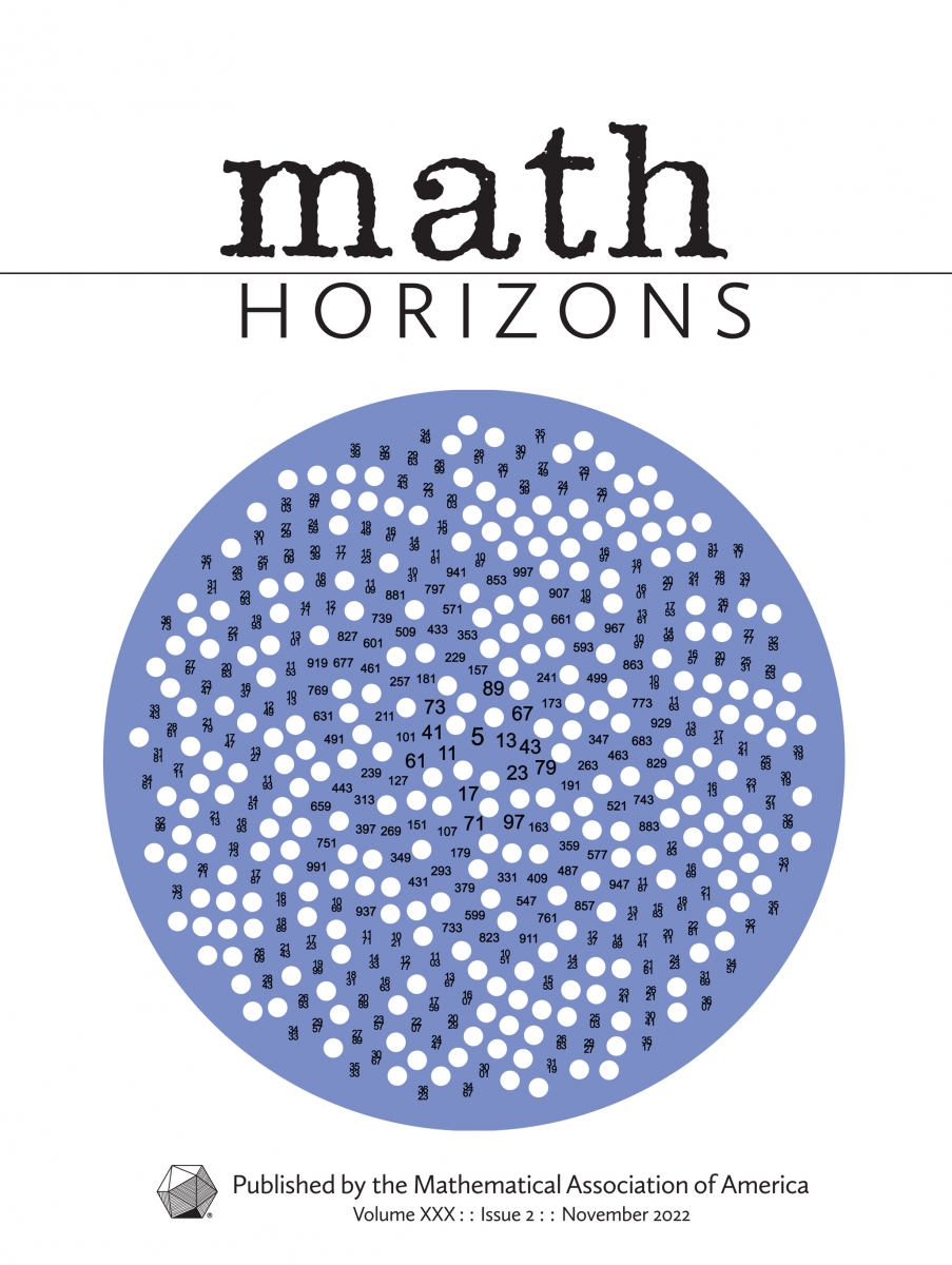Math Horizons November 2022 Cover