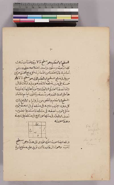 Page from al-Khwarizmi's algebra treatise.