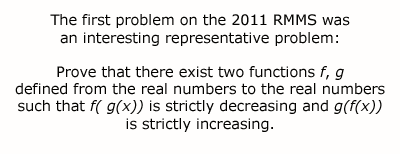 RMMS 2011 Problem