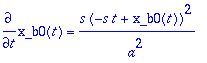 diff(x_b0(t),t) = s*(-s*t+x_b0(t))^2/(a^2)