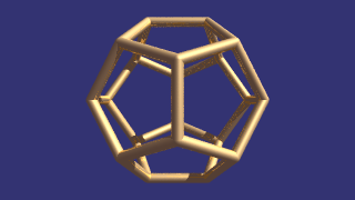 dodecahedron with linked animation