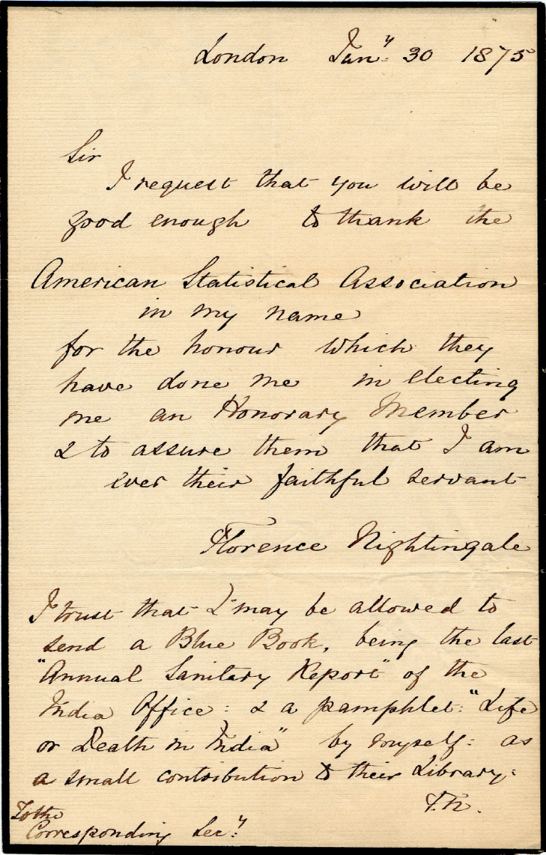 This letter by Florence Nightingale is a primary source.