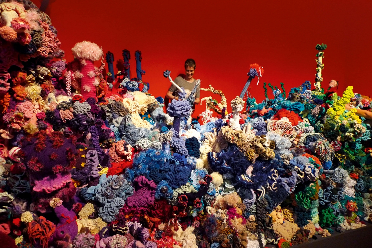 Crocheted Coral Reef by Margaret Wertheim