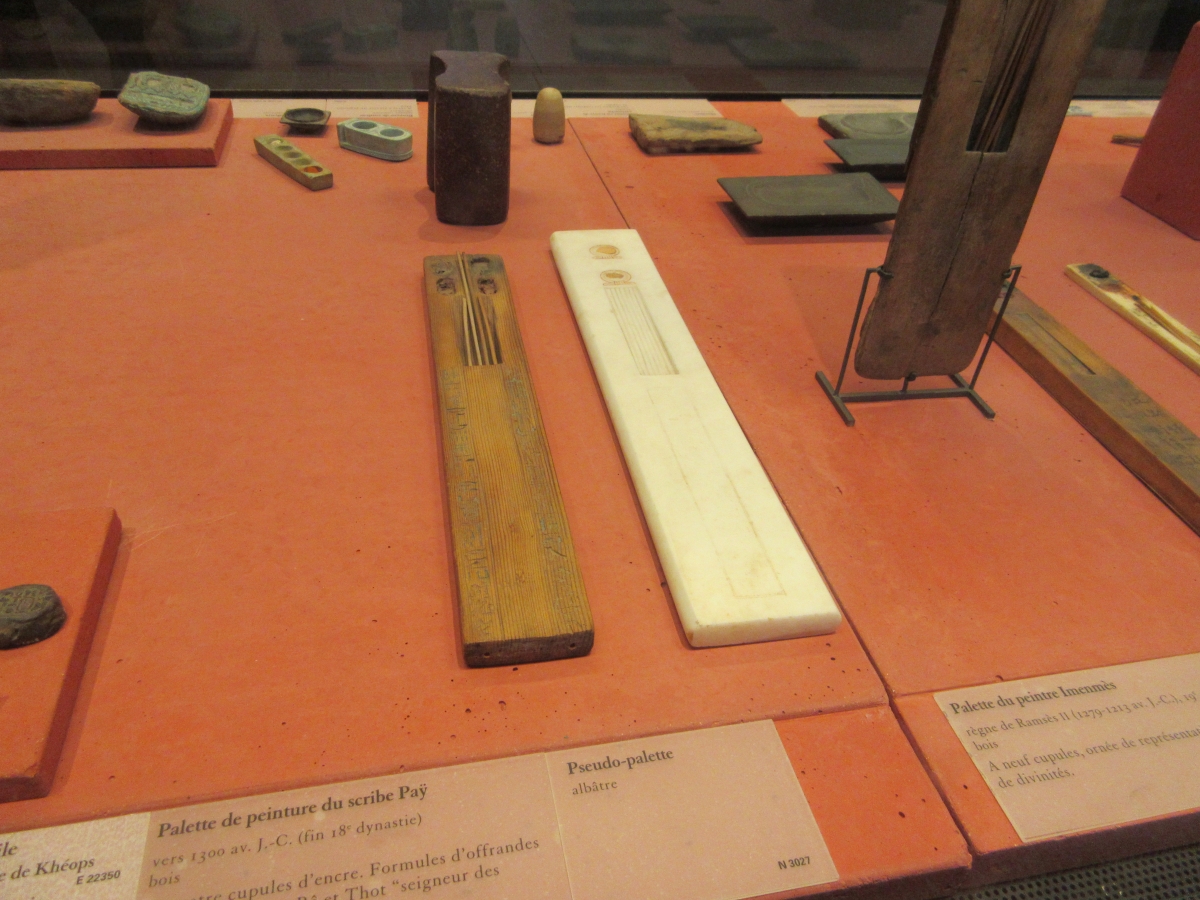 Examples of scribal tools.