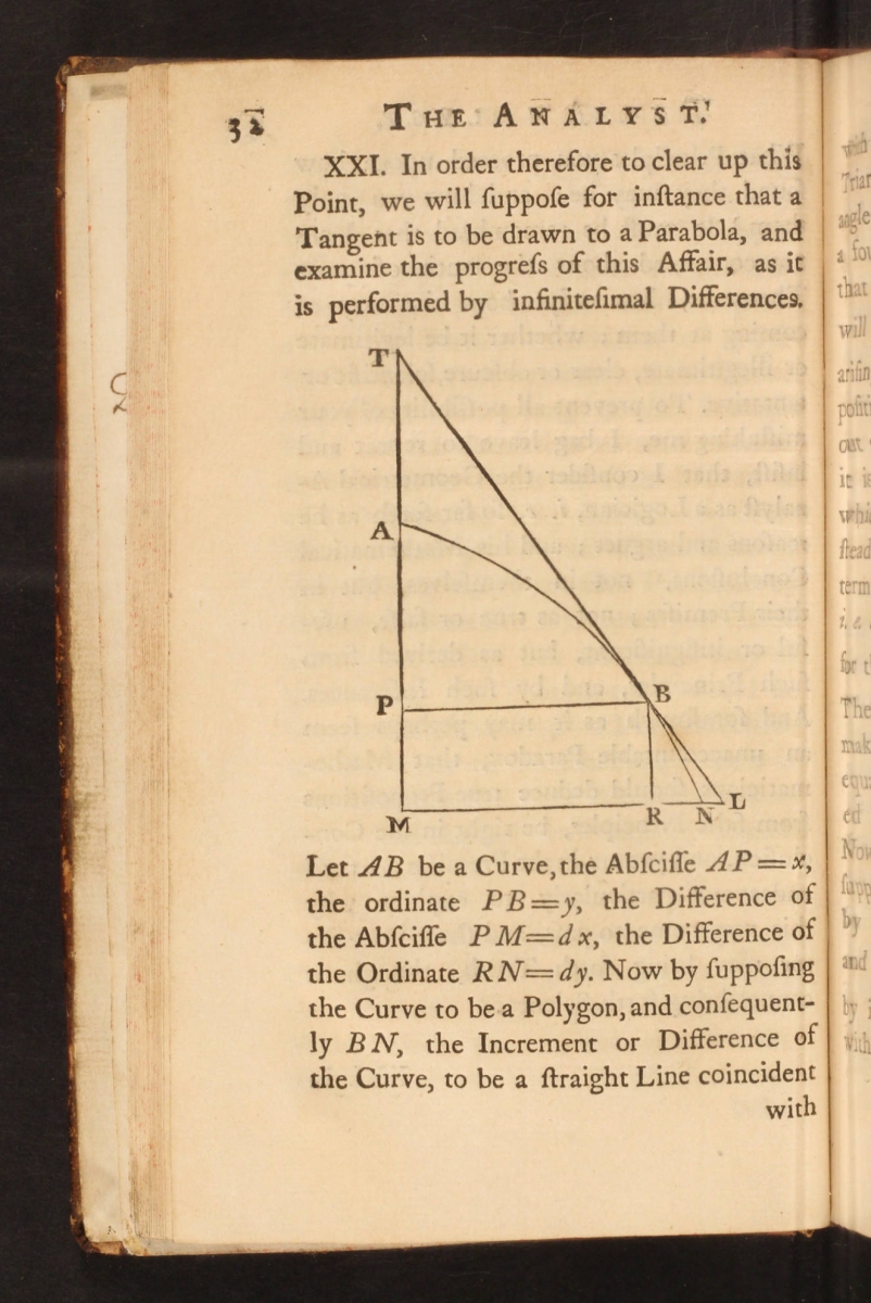 Page 32 from Berkeley's 1734 Analyst.