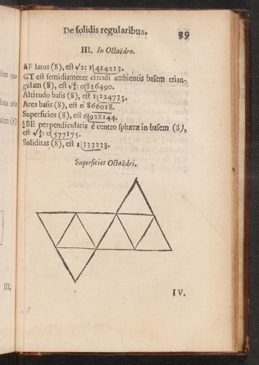 Page 39 from William Oughtred's 1662 Elementi Decimi Euclidis Declaratio.