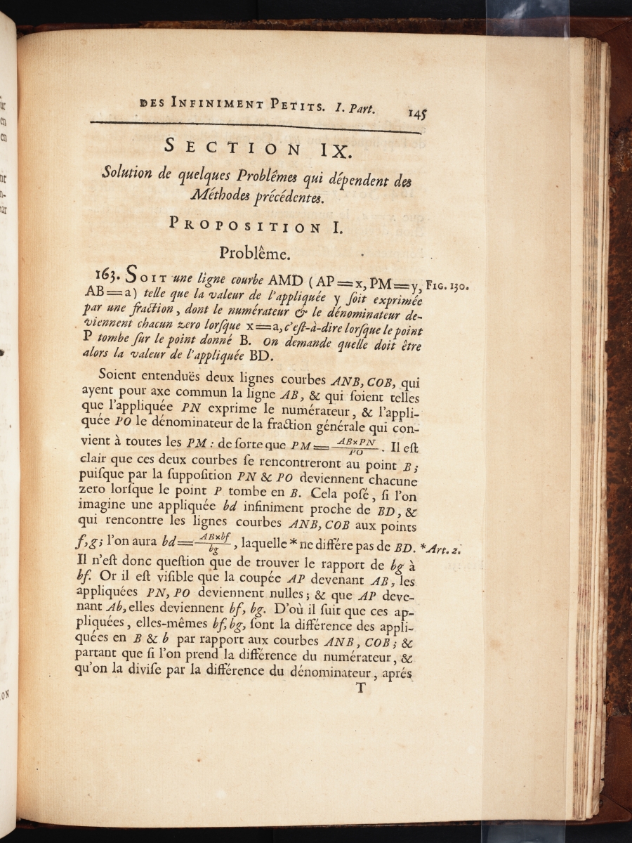 Page 145 of l'Hospital's 1696 calculus textbook.
