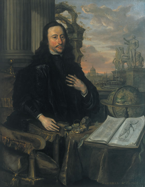 Portrait of Charles Scarburgh, around 1660.
