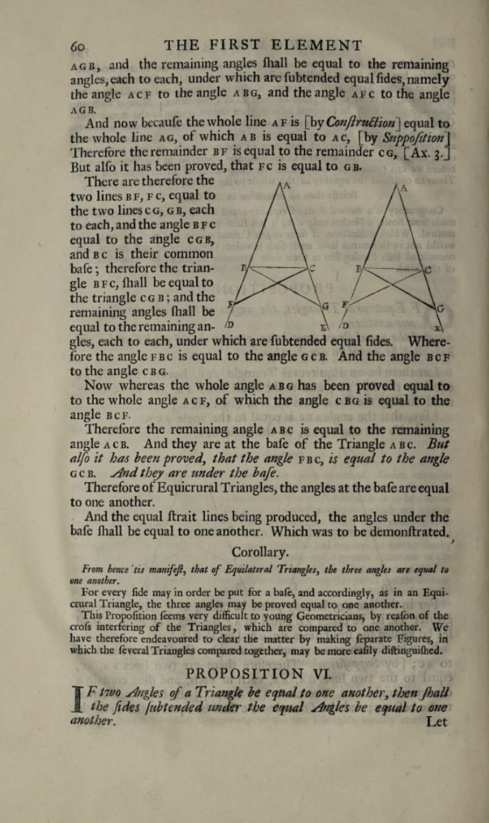 Page 60 of The English Euclide (1705).