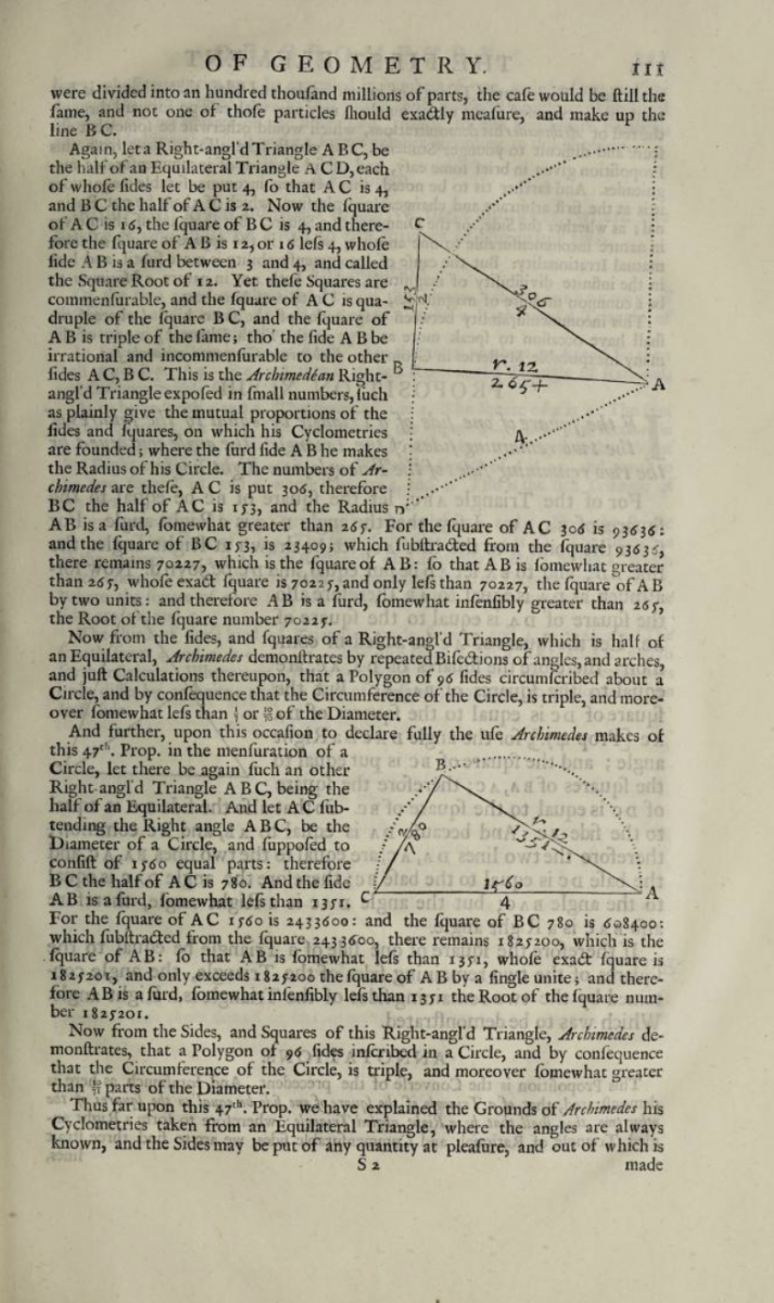 Page 111 of The English Euclide (1705).