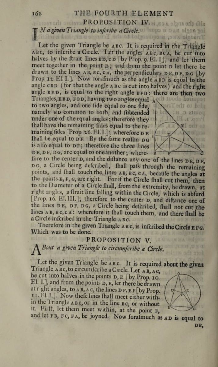 Page 162 of The English Euclide (1705).
