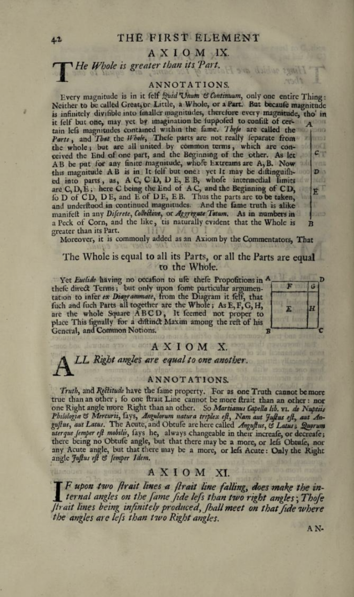 Page 42 of The English Euclide (1705).