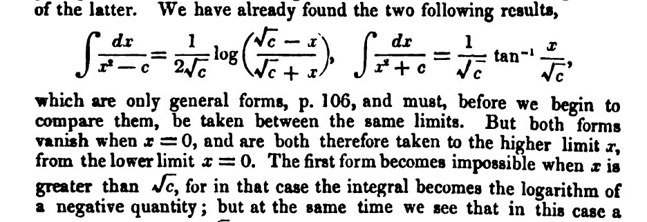 Page 113 from De Morgan's calculus textbook.