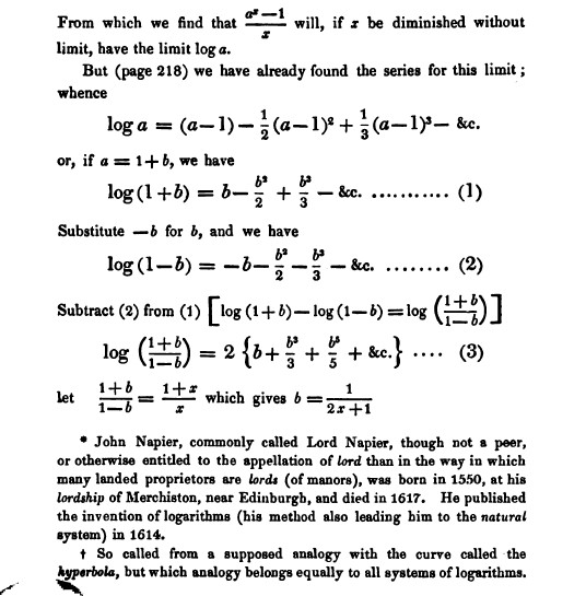 Page 226 of 1837 printing of De Morgan's Elements of Algebra.