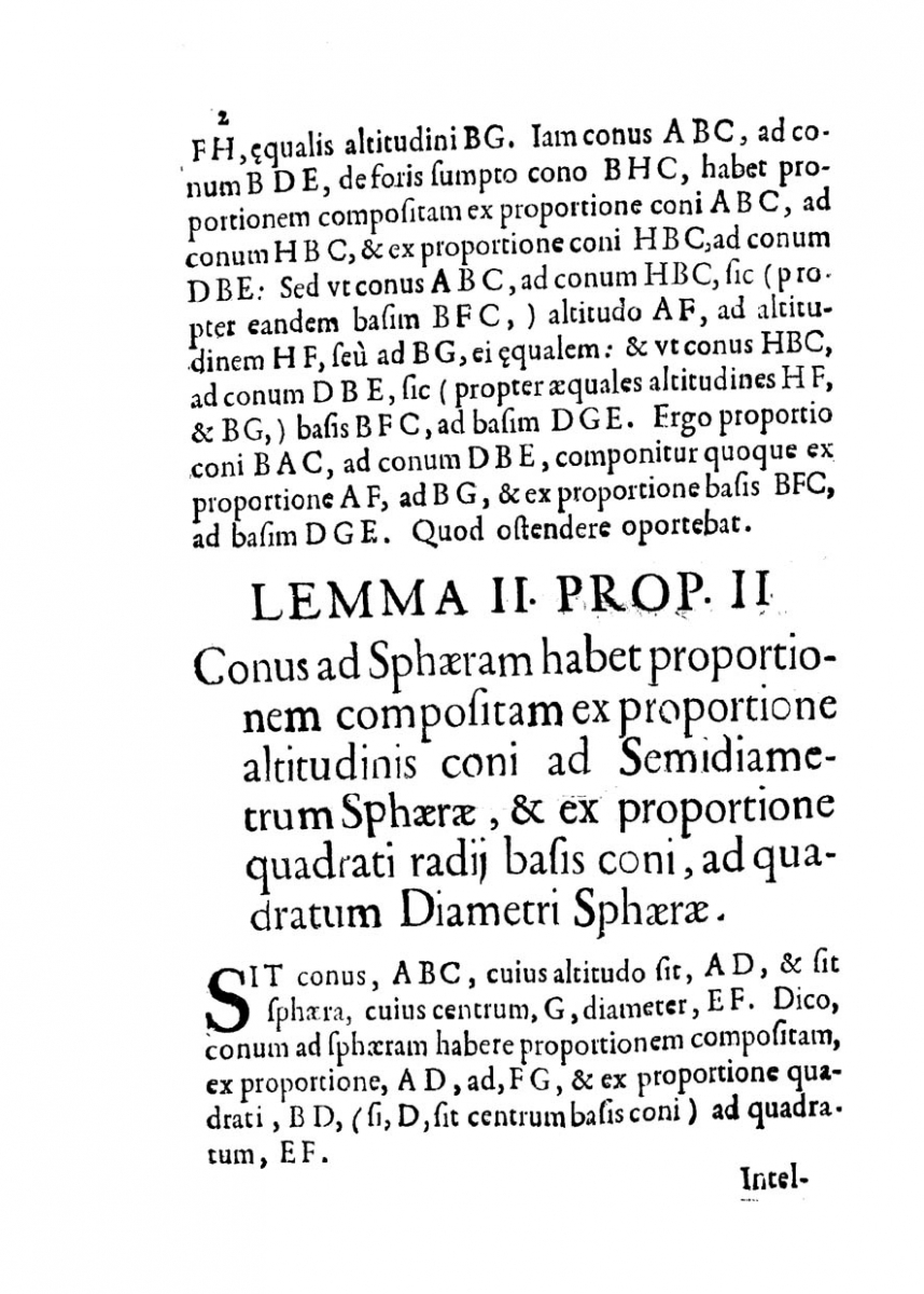 Page 2 from Stefano degli Angelis's 1658 Problemata geometrica sexaginta.