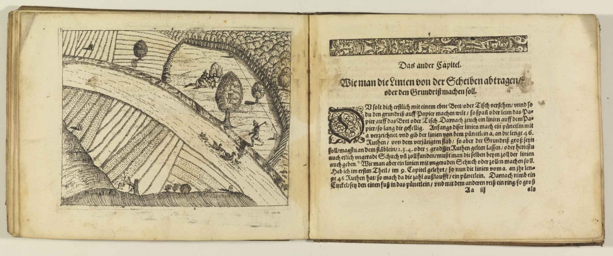 Pages 4-5 from Planemetrische Beschreibung by Johann Lörer (1616).