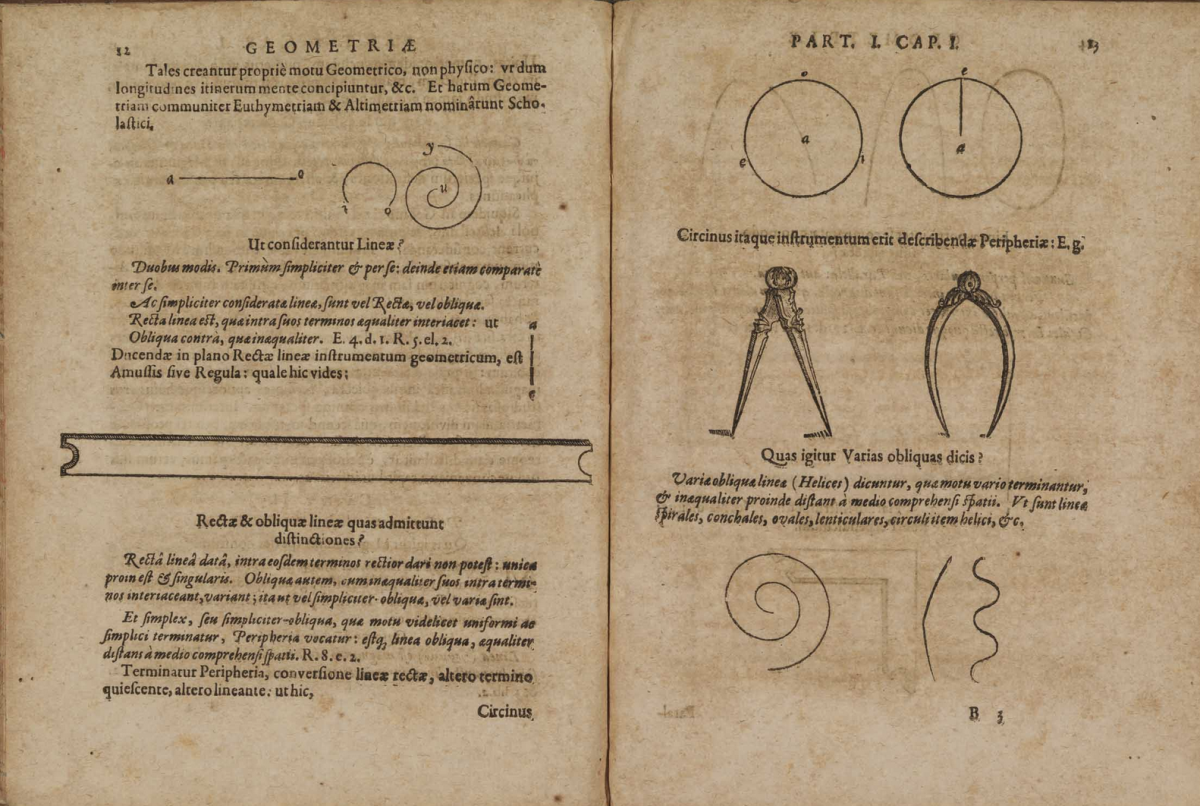 Pages 12-13 of Questiones Geometricae by Peter Ryff (1621).