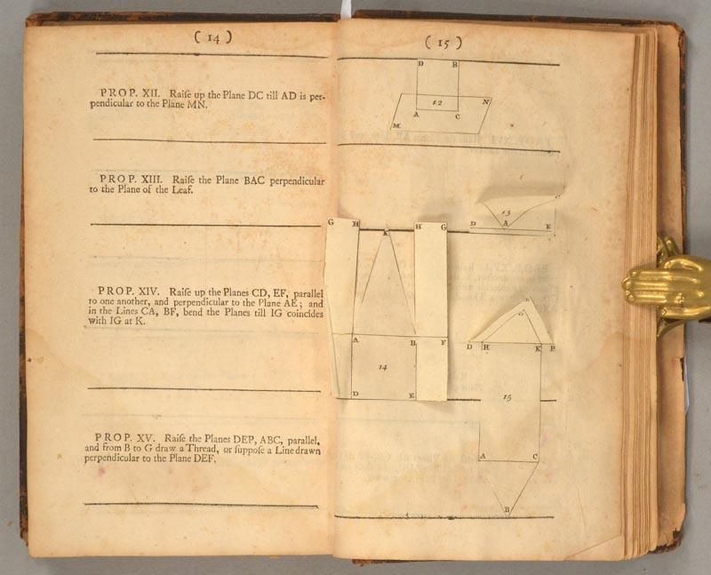 Pages 14-15 of 1728 second edition of John Keill's Euclid.