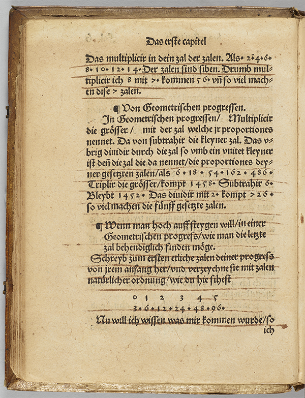 Folio 6 (verso) of 1553 edition of Christoff Rudolff's Die Coss.