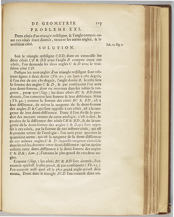 Page 117 from the 1731 Élémens de Mathématiques by Pierre Varignon.