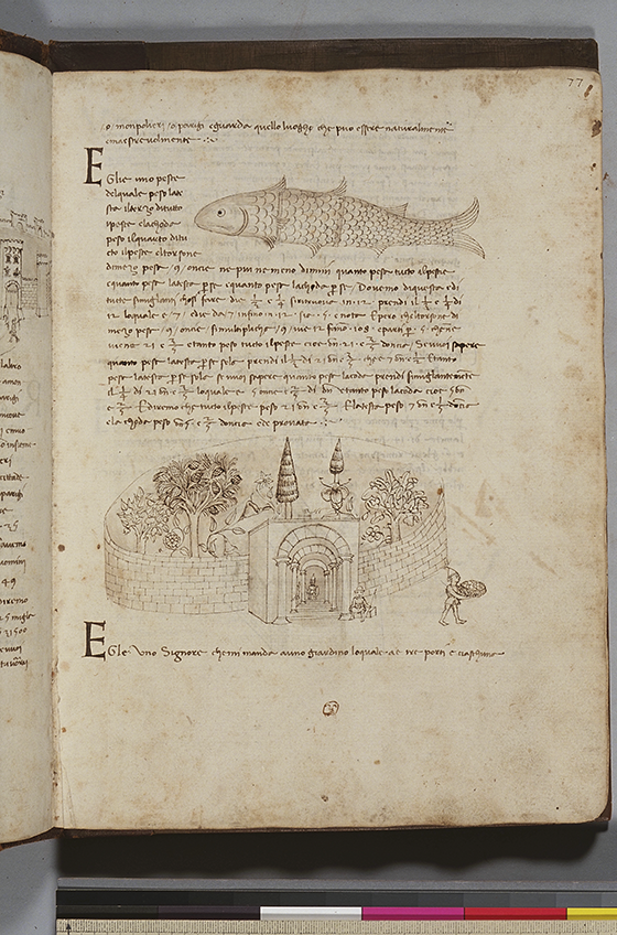 Fourth folio from Trattato dell'abbaco by Paolo Dagomari, 1339