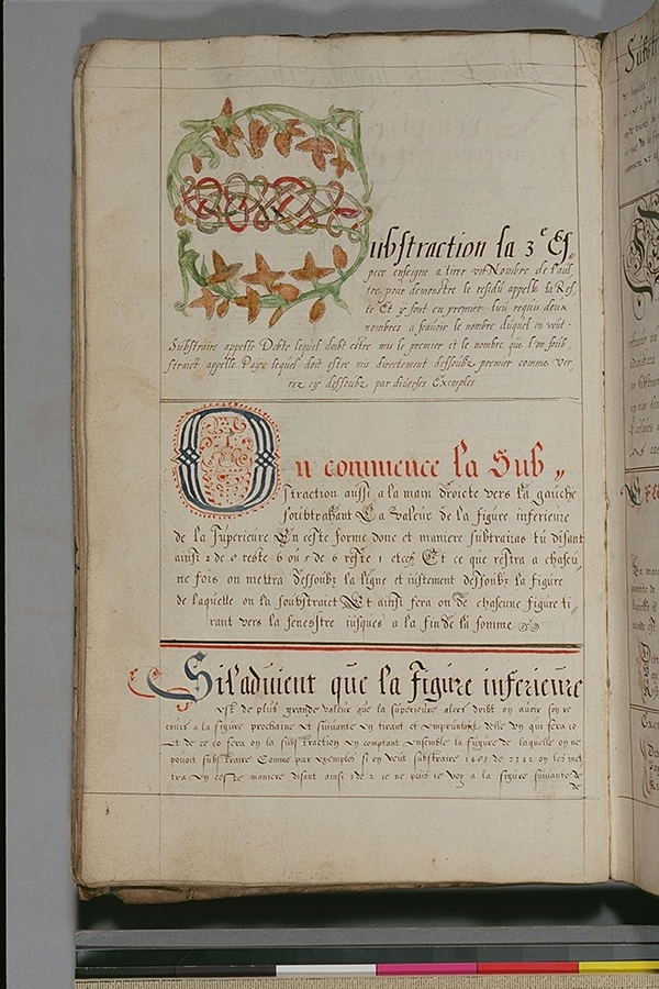 Folio 7 (verso) of a Flemish commercial arithemtic manuscript, circa 1600