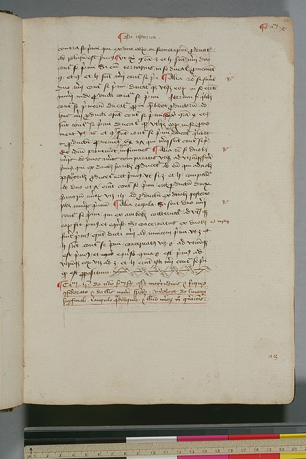 Folio 13 from Compendium artis arismetice by Rolandus Ulysbonensis, c. 1424