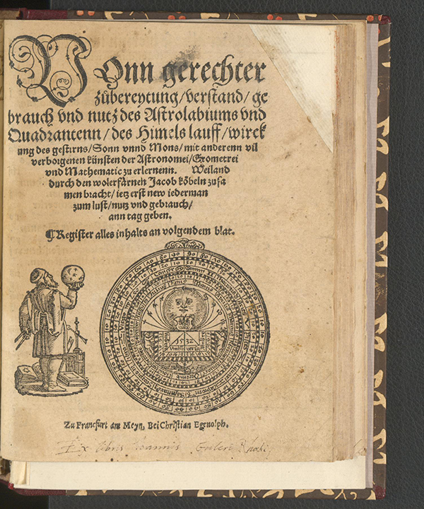 Mathematical Treasure: Koebel's 1532 Book on the Astrolabe