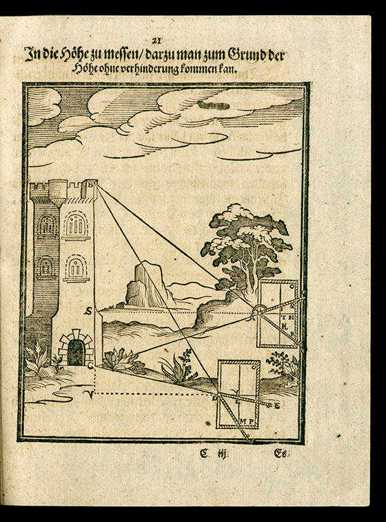 Page 21 of Trigonometria planorum mechanica by Benjamin Bramer, 1617