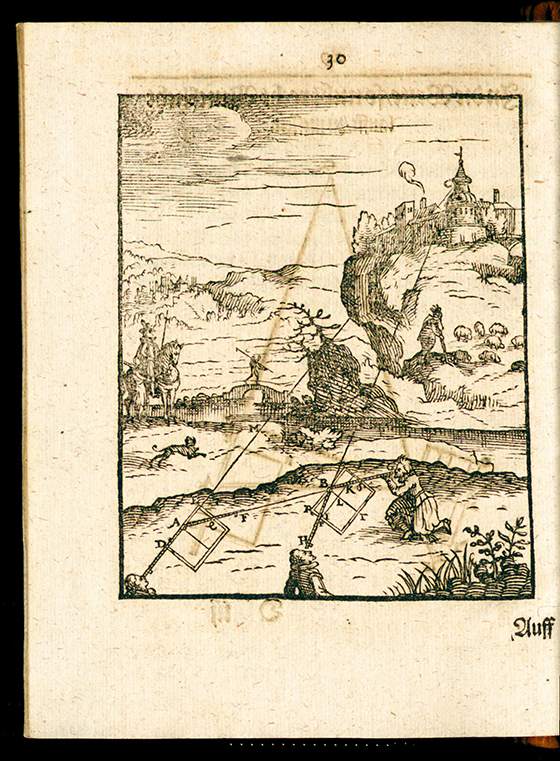 Page 30 of Trigonometria planorum mechanica by Benjamin Bramer, 1617
