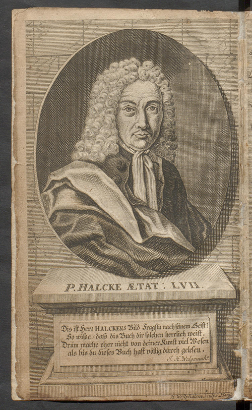 Frontispiece of Deliciae Mathematicae by Paul Halcken, 1719