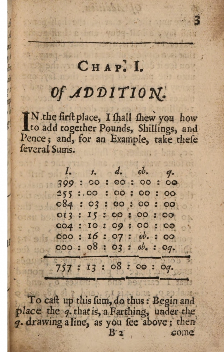 Page 3 of 1663 Arithmetical Tables by Henry Walrond.