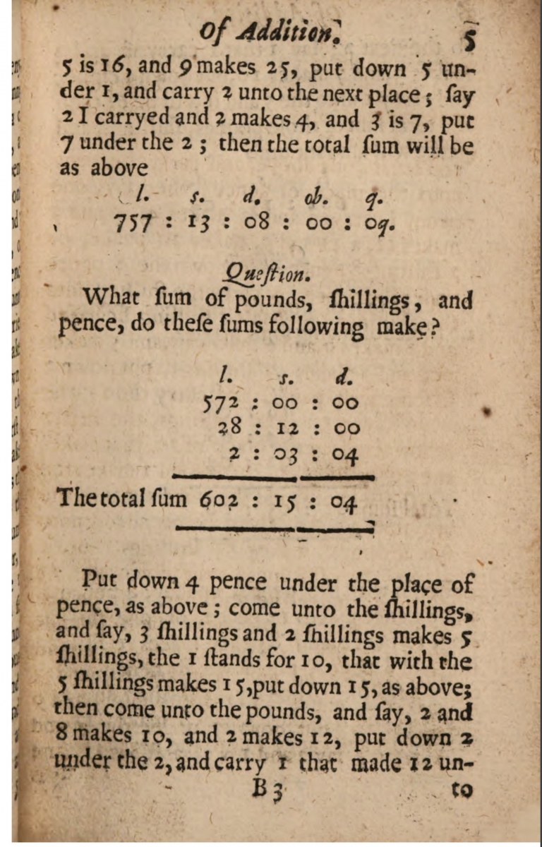 Page 5 of 1663 Arithmetical Tables by Henry Walrond.