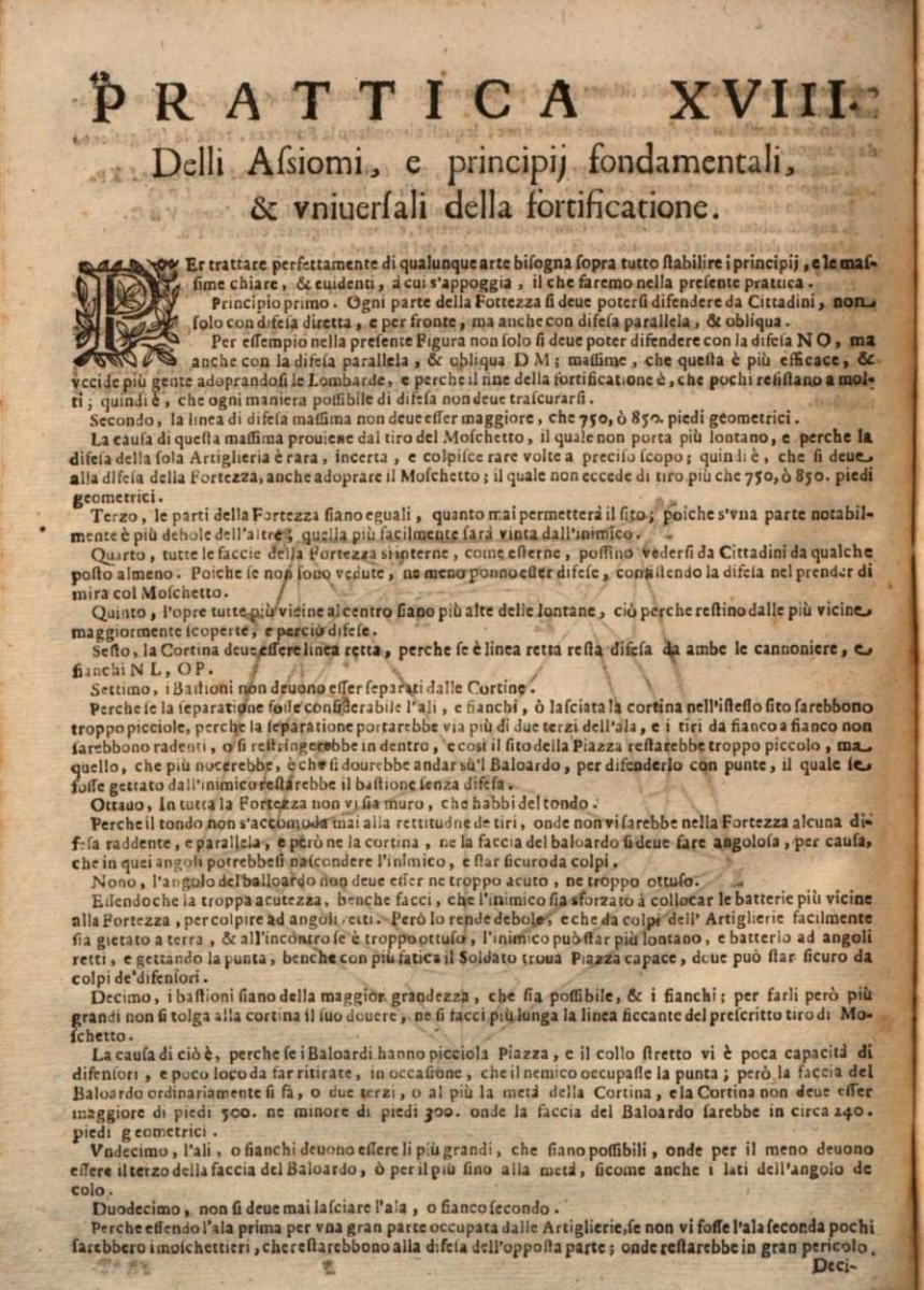 18th practice from a 1683 printing of Giulio Troili’s Paradossi per pratticare la prospettiua senza saperla.