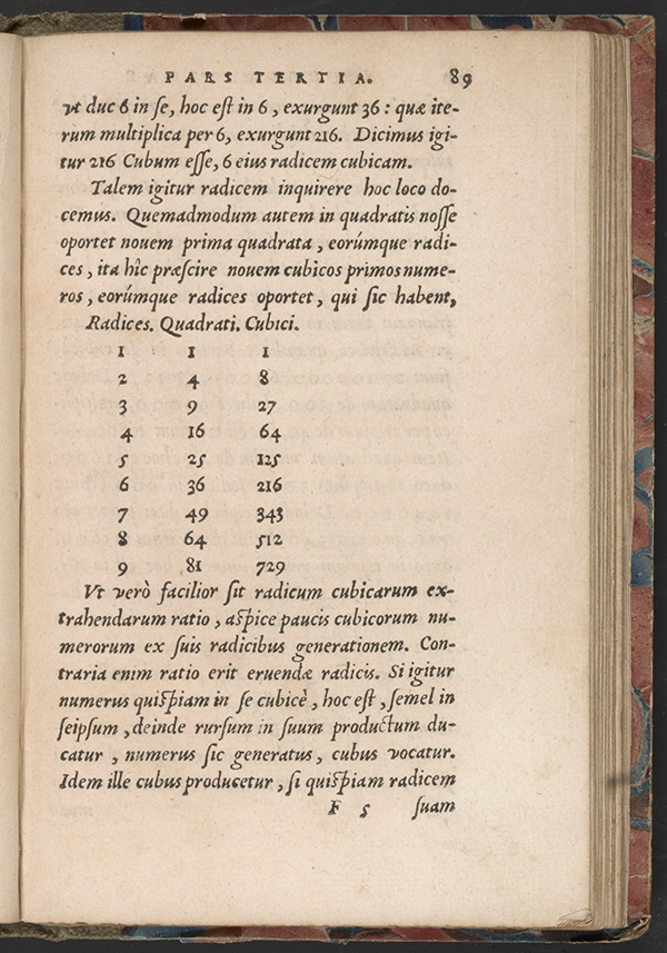 Page 89 of Arithmeticae practicae by Gemma Frisius, 1556