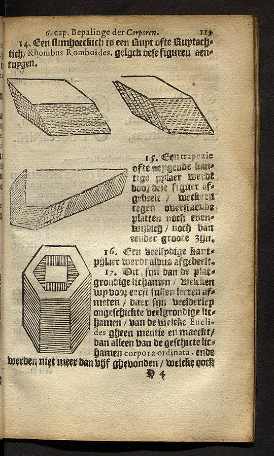 Page 119 of Manuale arithmetice et geometrie practice by Adriaan Metius, 1634