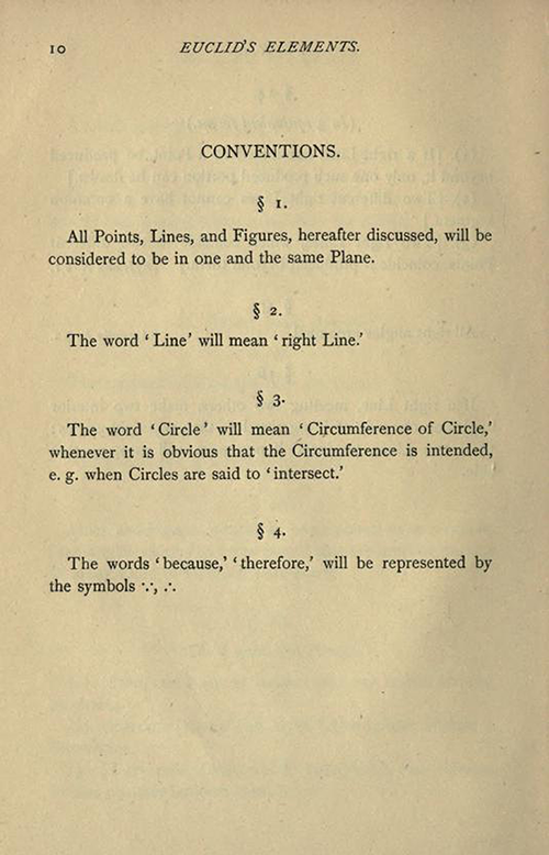 Page 10 from Euclid Books I, II, second edition by Charles Dodgson, 1883