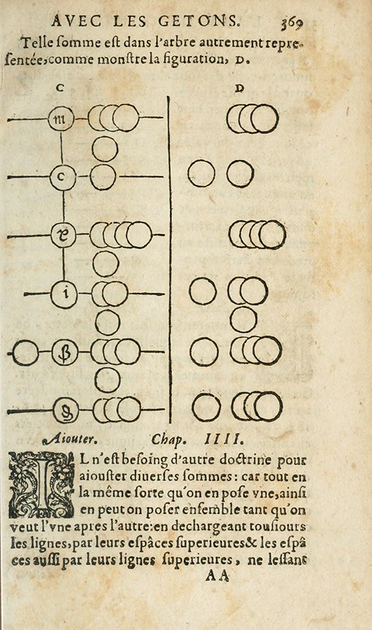 Page 369 of L'Arithmetique by Jean Trenchant, 1602