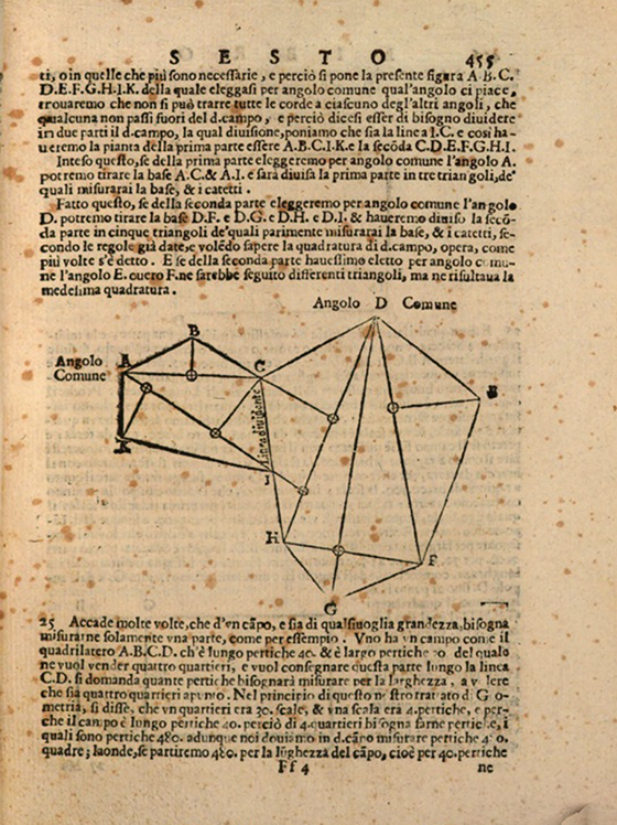 Page 455 of Pratica d’arithmetica e geometria by Lorenzo Forestani, 1682