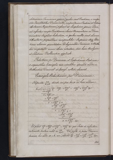 Page 2 from manuscript copy of Newton’s Artis analyticae specimina.